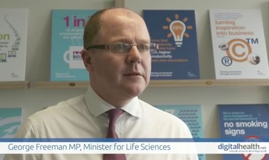 George Freeman, life sciences minister, delivers his message on health IT