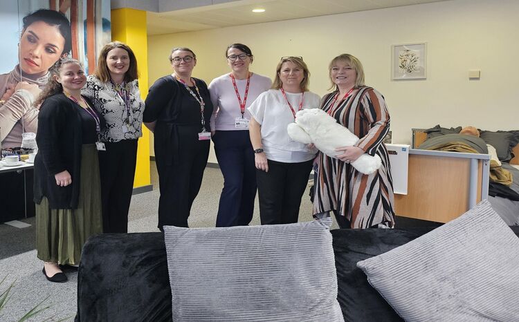 Representatives from Dartford and Gravesham NHS Trust visit the assisted living suite at North Kent College